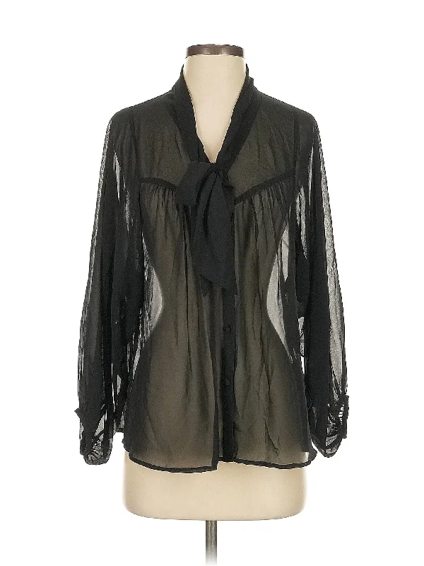 Long Sleeve Blouse Sleeveless Chiffon Blouse