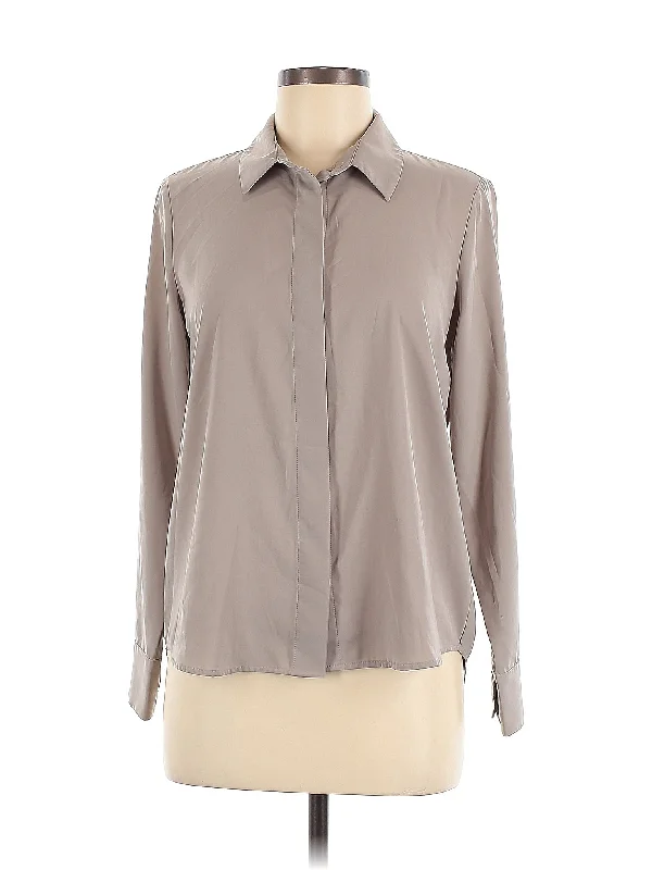 Long Sleeve Blouse Frilled Cuff Blouse