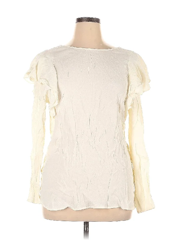 Long Sleeve Blouse Sweetheart Neck Blouse