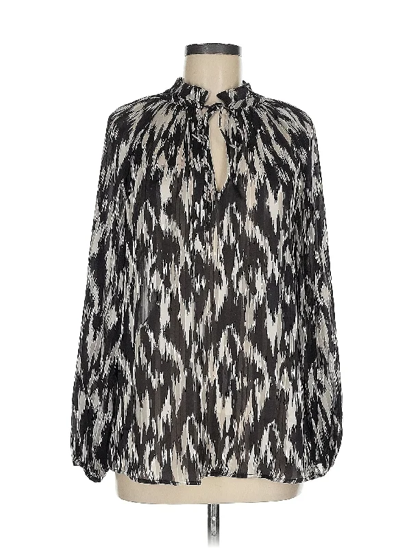 Long Sleeve Blouse Chic Off-Shoulder Blouse