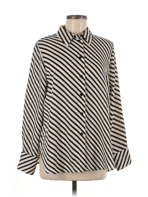 Long Sleeve Blouse Satin Long Blouse