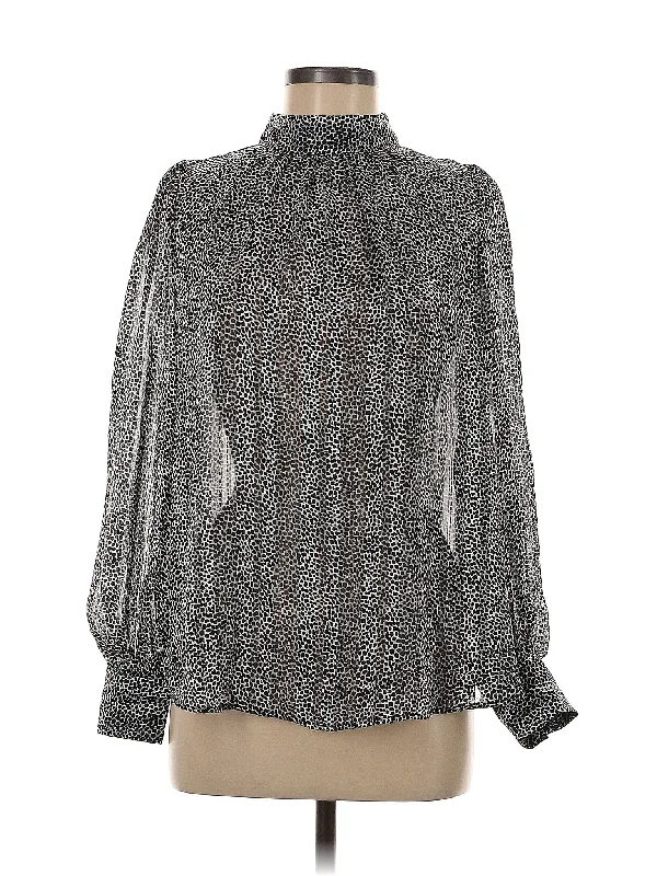 Long Sleeve Blouse Polished Work Blouse