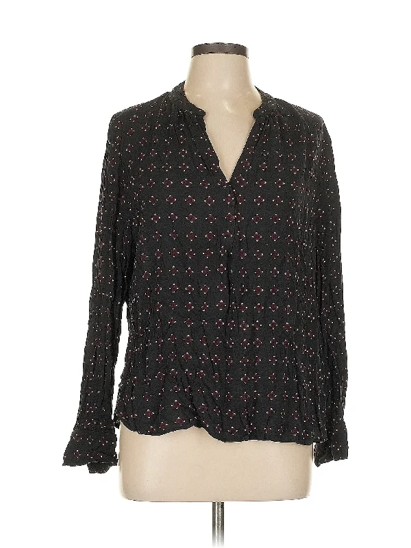 Long Sleeve Blouse Delicate Pleat Blouse