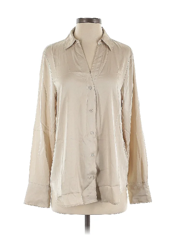 Long Sleeve Blouse Cotton Casual Blouse