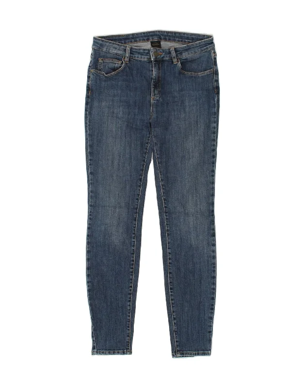 MASSIMO DUTTI Womens Skinny Jeans EU 38 Small W28 L29 Blue Cotton Stylish Paperbag Waist Denim MASSIMO DUTTI Womens Skinny Jeans EU 38 Small W28 L29 Blue Cotton Stylish Paperbag Waist Denim