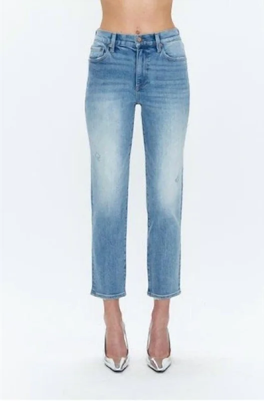 Monroe Crop Jeans In Notting Hill Vintage Stylish High-Rise Mom Jeans