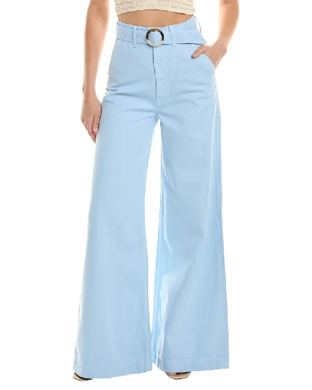 MOTHER Denim SNACKS! The Sugar Cone Prep Heel Blue Barrymore Wide Leg Jean Trendy Bootcut High-Waisted Jeans MOTHER Denim SNACKS! The Sugar Cone Prep Heel Blue Barrymore Wide Leg Jean Trendy Bootcut High-Waisted Jeans