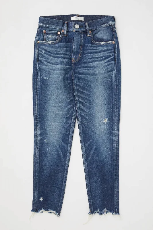 Mv Checotah Skinny Jean In Dark Blue Trendy Bootcut High-Waisted Jeans