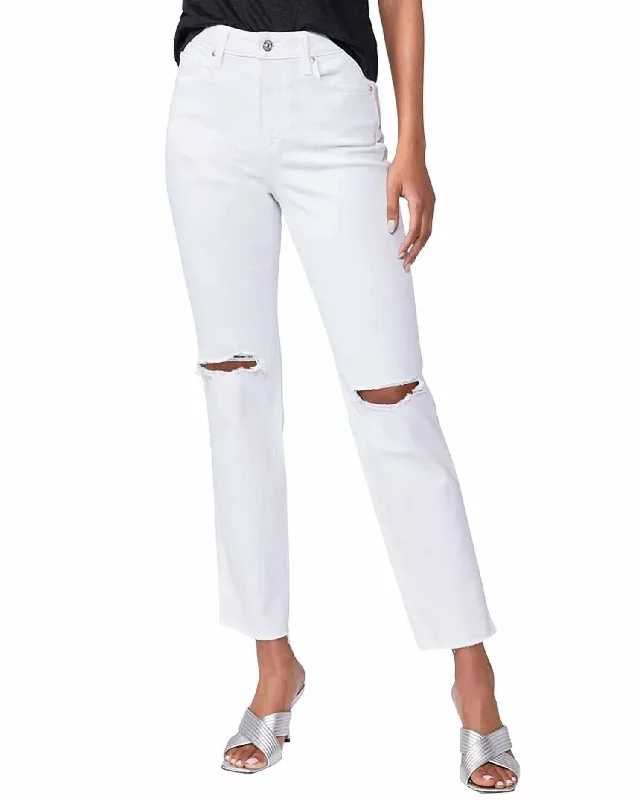 Noella High Rise Relaxed Straight Leg Jean In Soft Ecru Destructed Classic Slim Fit Jeans Noella High Rise Relaxed Straight Leg Jean In Soft Ecru Destructed Classic Slim Fit Jeans