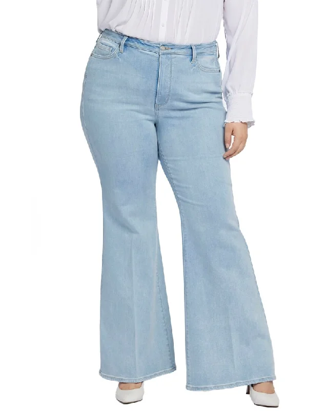 NYDJ Mia Westminster Palazzo Jean Trendy Flared Leg Jeans