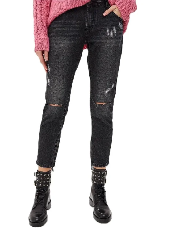 ONE TEASPOOON Women's Black Sea Distressed Freebirds Jeans $150 NWT Fashionable Jeggings Style Jeans