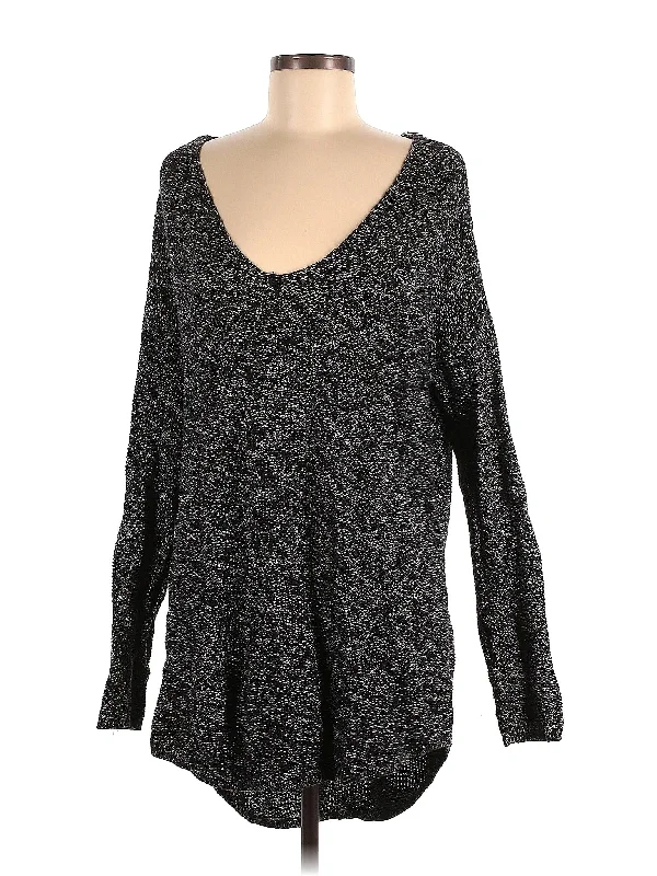 Pullover Sweater High Neck Crew Neck V-Neck