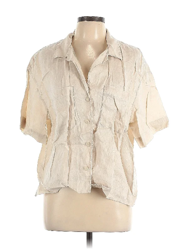 Short Sleeve Blouse Vintage Polka Blouse