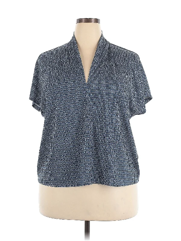Short Sleeve Blouse Backless Summer Blouse