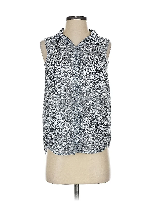 Sleeveless Blouse Slim Fit Blouse
