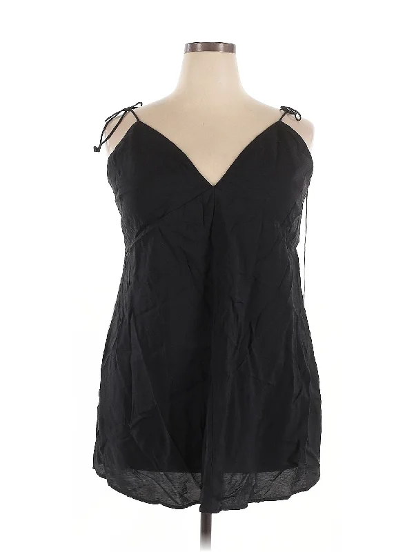 Sleeveless Blouse Chic Ruffle Blouse