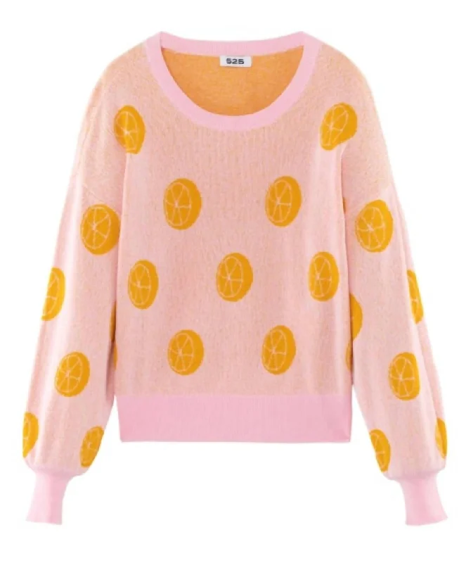 Sliced Orange Pullover In Blouse Multi Backless Summer Blouse