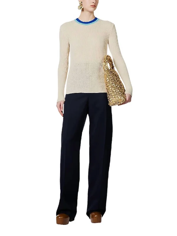 Tire Sweater In Off White Casual Formal Business