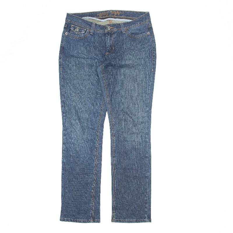 TOMMY HILFIGER Jeans Blue Denim Regular Straight Stone Wash Womens W30 L30 Trendy Low-Rise Slim Jeans TOMMY HILFIGER Jeans Blue Denim Regular Straight Stone Wash Womens W30 L30 Trendy Low-Rise Slim Jeans