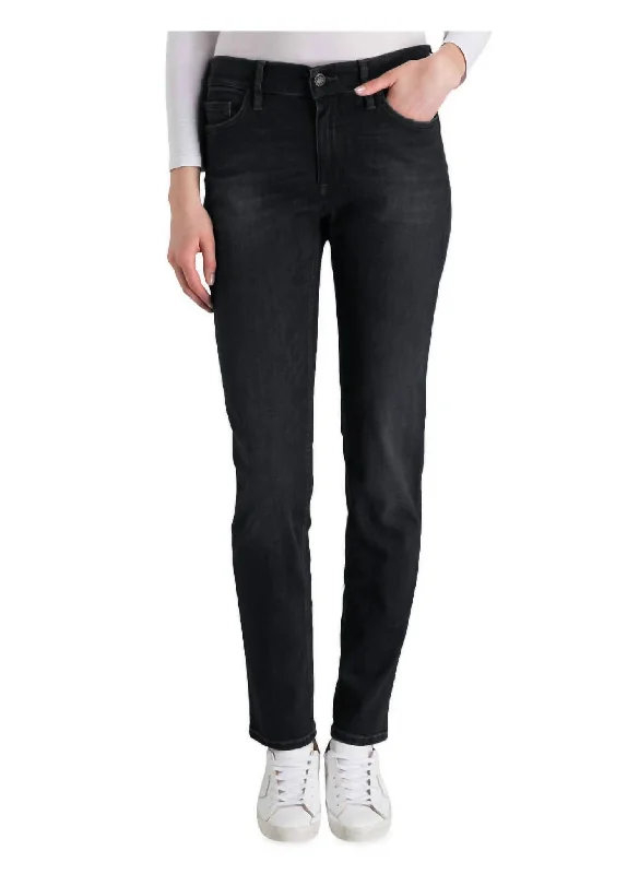 Vic 7/8 Black Jeans Classic Button Fly Jeans