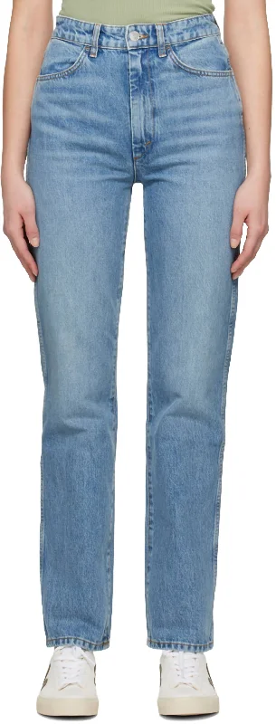 Women's 70S Cigarette Jean In Blue Sea Fashionable Slouchy Fit Jeans
