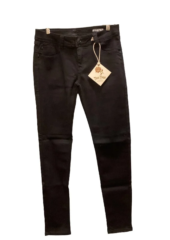 Women's Skinny Jean In Black Trendy Skinny High-Waist Jeans