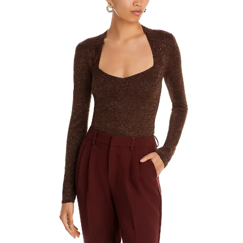 Womens Top V-Neck Pullover Sweater Graphic Sweater Embroidered Appliqued