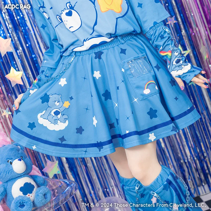 ACDC RAG & Care Bears "Grumpy Bear" skirt denim skirt trendy