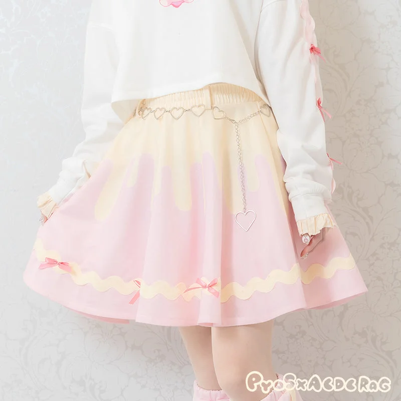 ACDC RAG x Pyos “Berry Bunny” skirt wool skirt thick