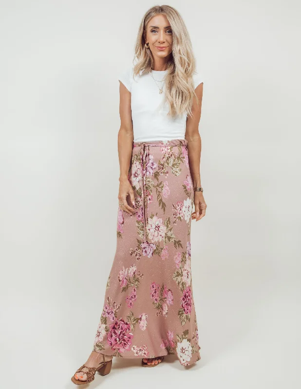 Blythe Floral Skirt pleated skirt texture