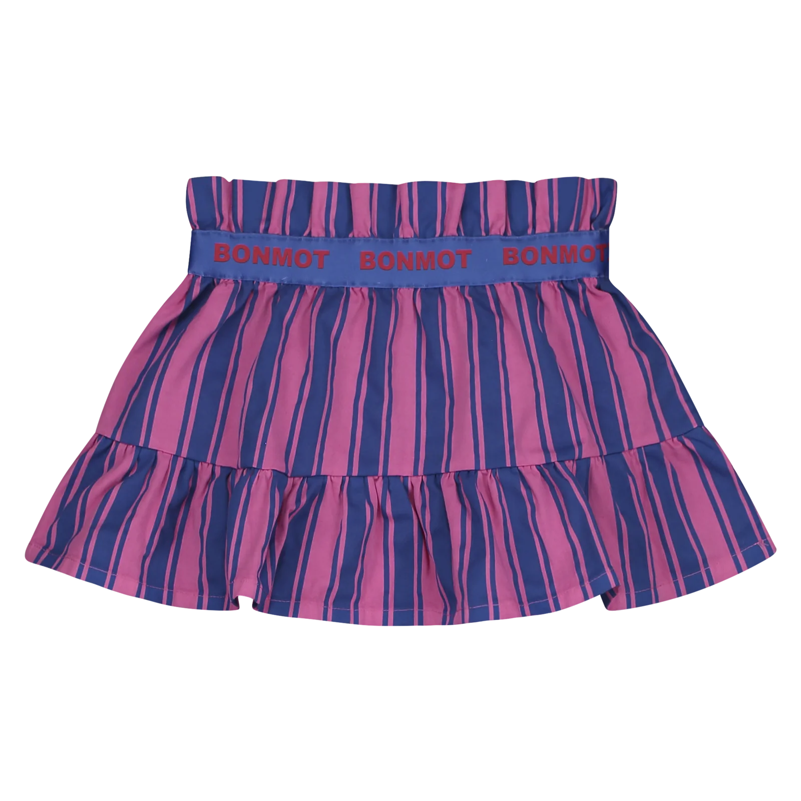 BONMOT RASPBERRY VERTICAL STRIPE SKIRT lace skirt elegant