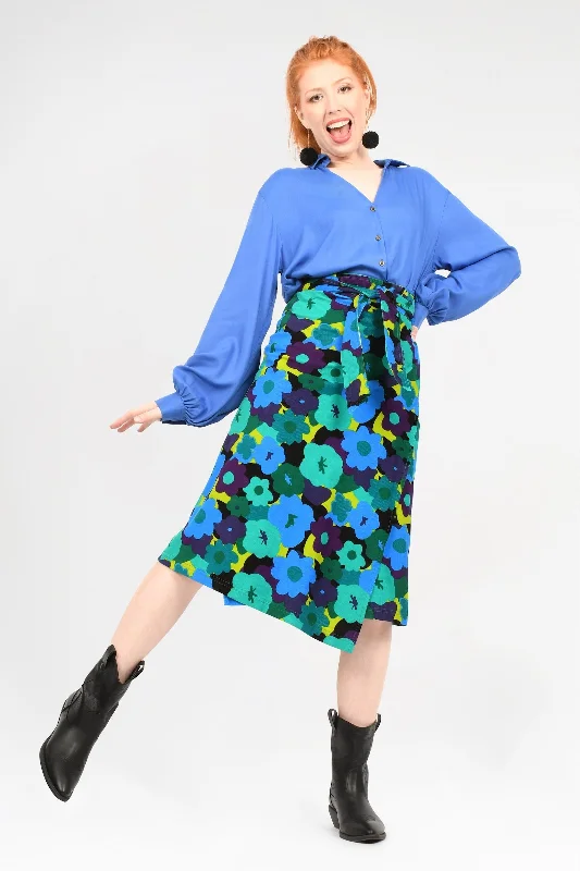 Gina Wrap Skirt slim fit skirt