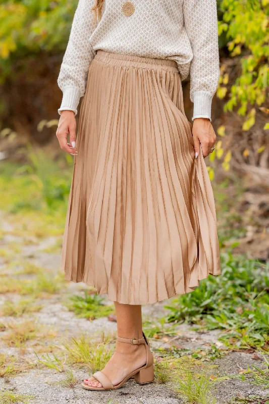 Classic Accordion Midi Skirt cashmere skirt rich