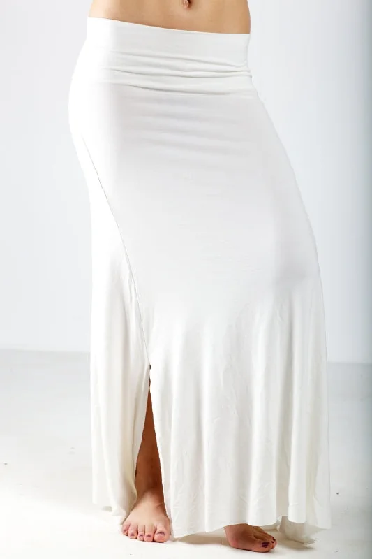 LYCRA SKIRT SKIRT WHITE leather skirt modern