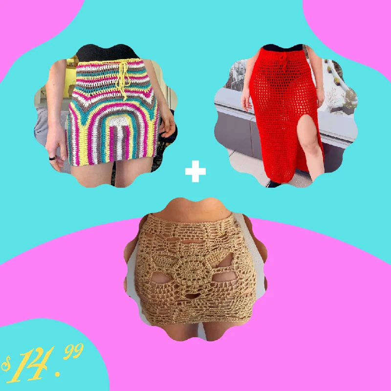 Skirt Best-Sellers Crochet Pattern Bundle velvet skirt rich