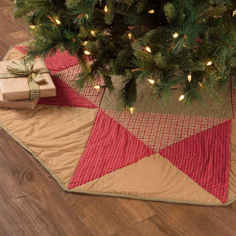 Dolly Star Christmas Tree Skirt 55 VHC Brands wool skirt warm