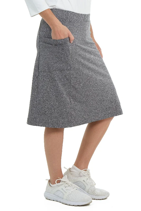 Fit Skort Snoga 22”- Heather Grey maxi skirt elegant