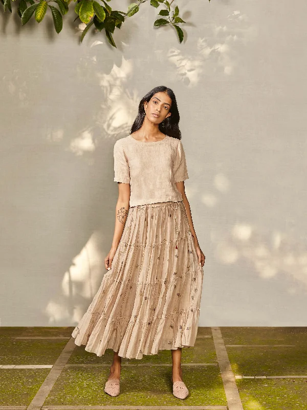 Floret Tier Skirt chiffon skirt floaty