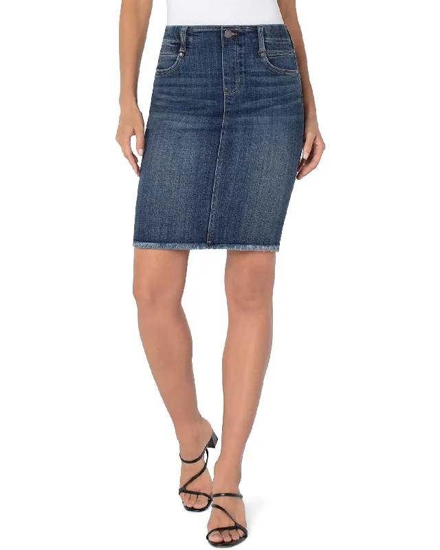 Gia Glider Pencil Skirt - Rosemount -SALE chiffon skirt lightweight