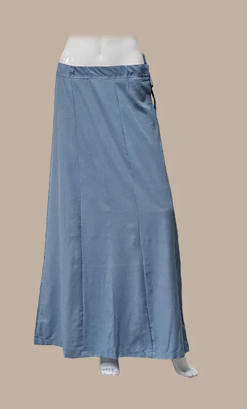 Grey Cotton Under Skirt flowy skirt hem