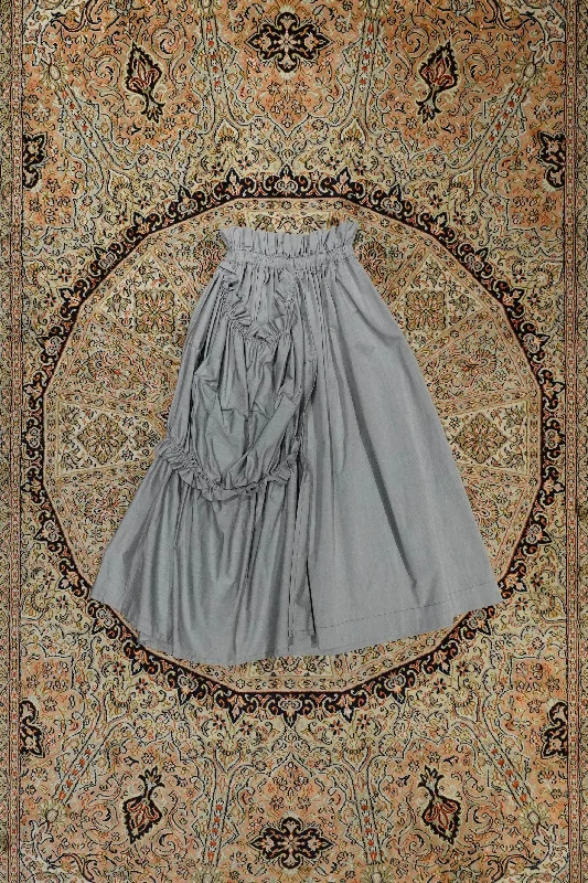 HOUGA locket skirt (gray) silk skirt luxurious