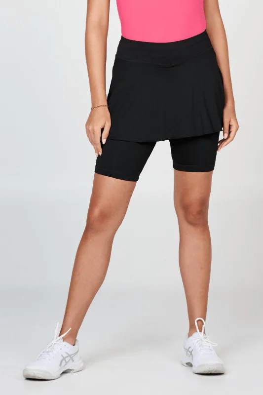 Jan Bermuda Skort silk skirt sleek