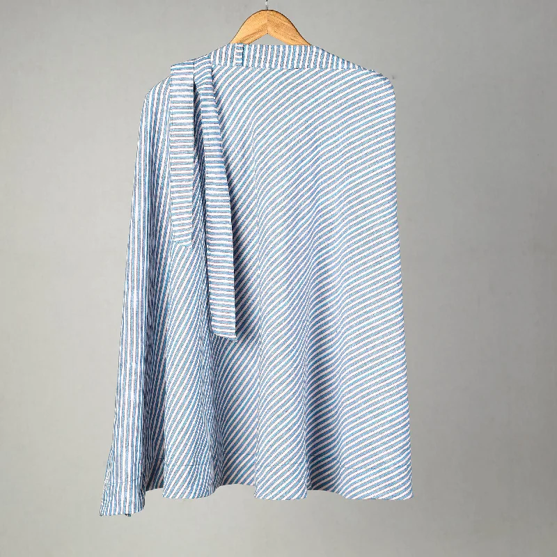 Blue - Jhiri Handloom Cotton Wrap Around Plain Skirt 18 corduroy skirt durable