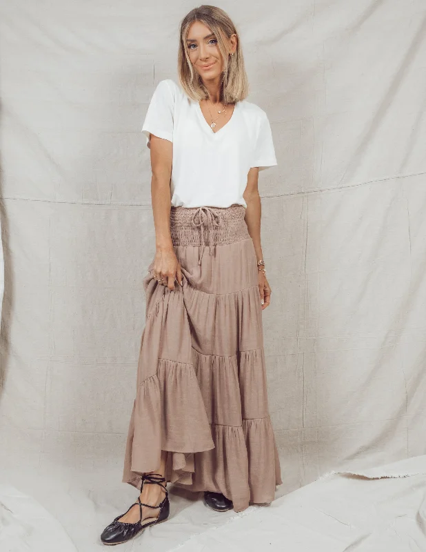 Kathryn Tiered Skirt relaxed fit skirt