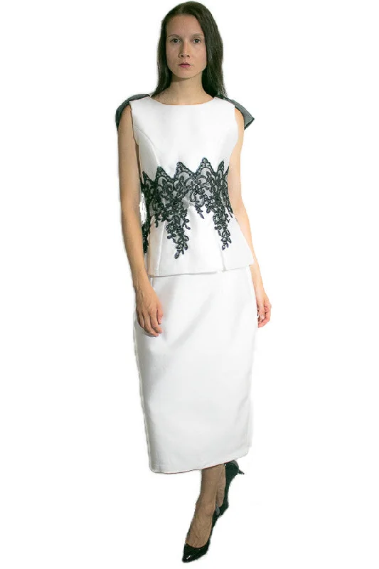 L1001 SKIRT (WHT, BLK, GOLD) denim skirt stylish