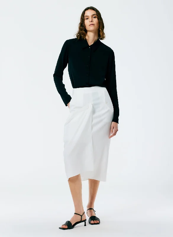 Lancaster Lyocell Draped Skirt asymmetrical skirt cut