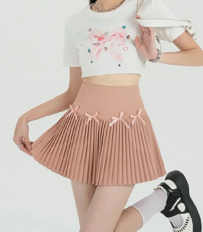 Little Bow Spring Mini Skirt (4 Colors) seamless skirt comfort
