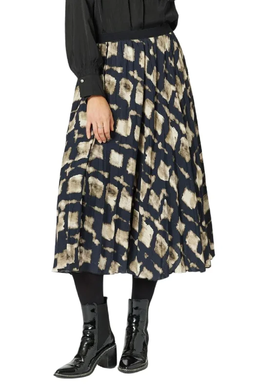 MARRAKESH PLEAT SKIRT - 44788HV silk skirt elegant