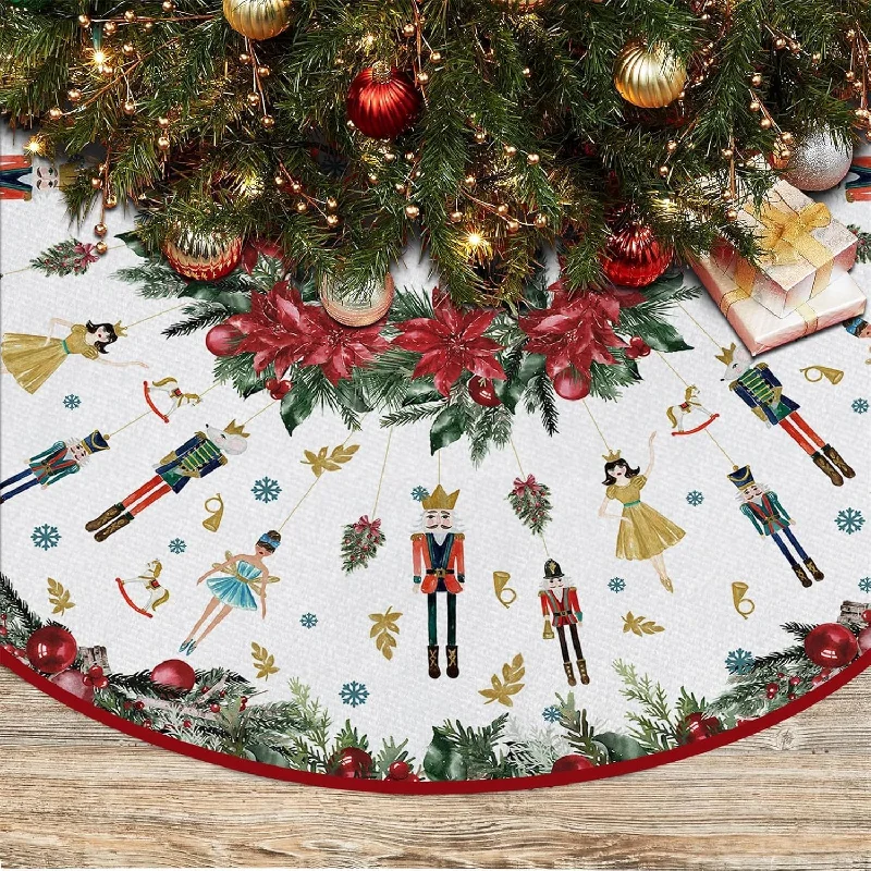 Nutcrackers Pencil Tree Skirt - 48" corduroy skirt comfortable