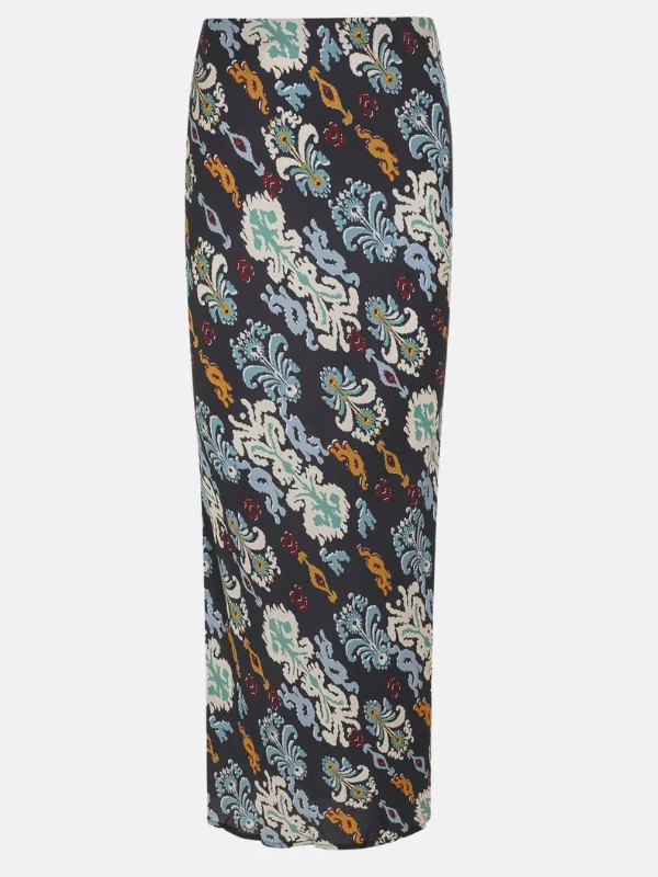 Skirt Navy chiffon skirt airy